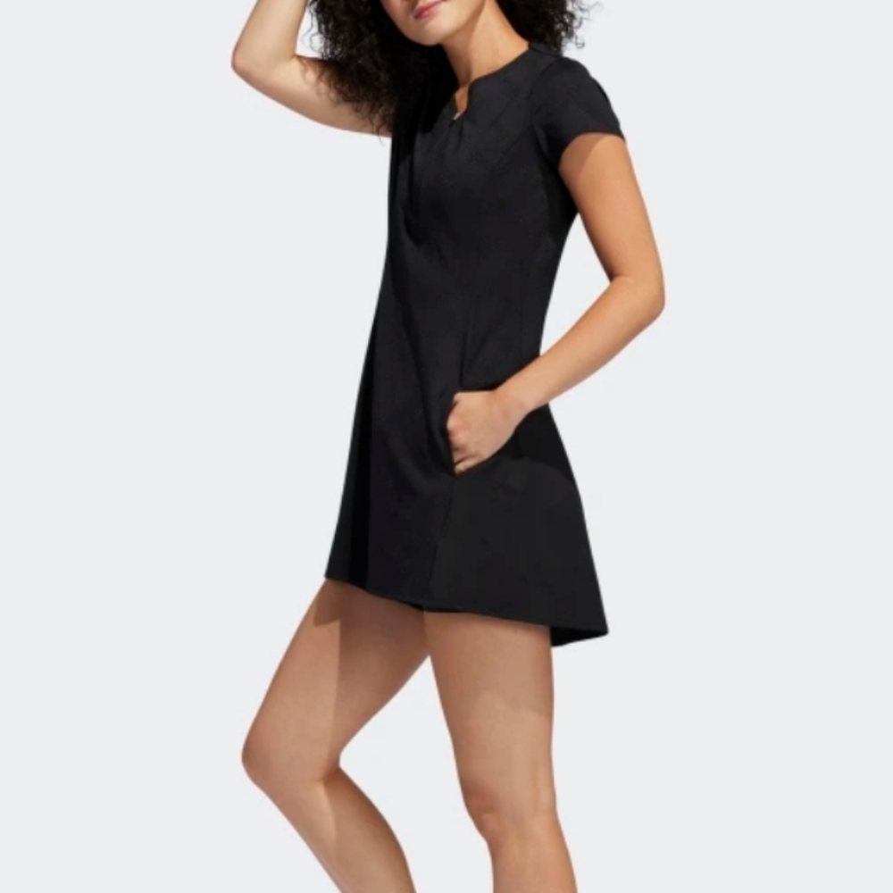 LAST CHANCE..NWT WOMENS ADIDAS JACQUARD GOLF DRESS - Picture 3 of 11